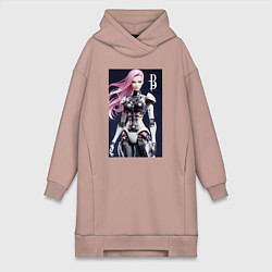 Женская толстовка-платье Cyber Barbie - ai art future