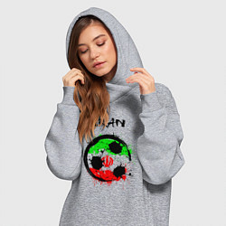 Женское худи-платье Сборная Ирана, цвет: меланж — фото 2