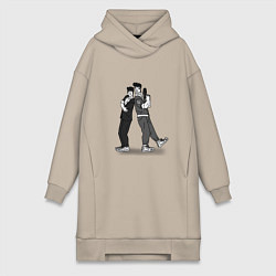 Женская толстовка-платье Таймскип