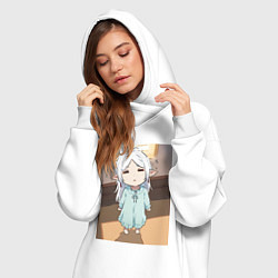 Женское худи-платье Фрирен ребенок, цвет: белый — фото 2