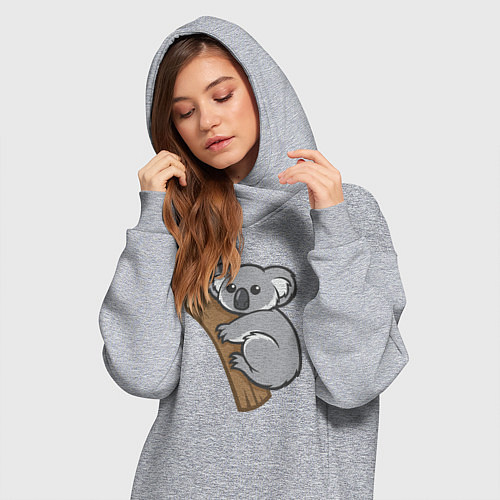 Женская толстовка-платье Koala / Меланж – фото 3