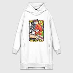 Женская толстовка-платье Человек-бензопила Денджи перевоплощенный