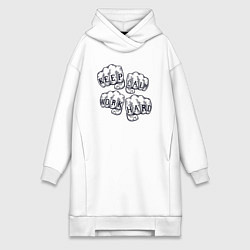 Женская толстовка-платье Сохраняй спокойствие работай усердно