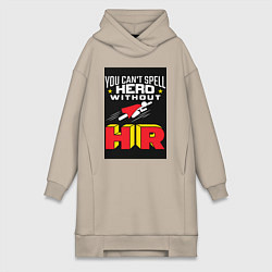 Женская толстовка-платье HR супергерой