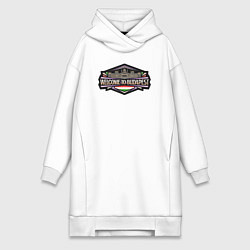 Женская толстовка-платье Добро пожаловать в Будапешт