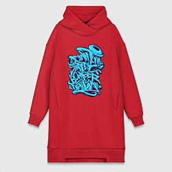 Женская толстовка-платье Уличный бомбист