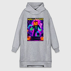 Женская толстовка-платье Майнкрафт и хэллоуин коллаба - нейроарт