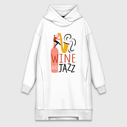 Женская толстовка-платье Винишко и джаз