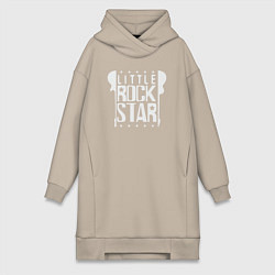 Женская толстовка-платье Маленькая рок звезда