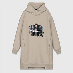 Женская толстовка-платье Дуров free свободу Павлу