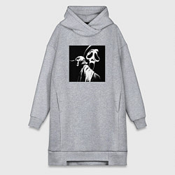 Женская толстовка-платье Крик с ножом