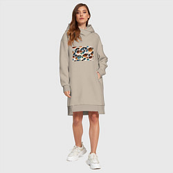 Женское худи-платье Вдохновлено Антонио Гауди, цвет: миндальный — фото 2
