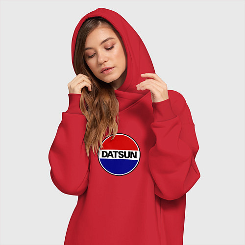 Женская толстовка-платье Datsun / Красный – фото 3