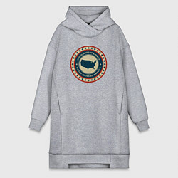 Женская толстовка-платье American mood