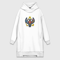 Женская толстовка-платье Двуглавый орёл герб