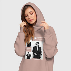 Женское худи-платье J-hope hosok bts, цвет: пыльно-розовый — фото 2