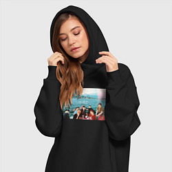 Женское худи-платье Got7 на фоне сеула, цвет: черный — фото 2