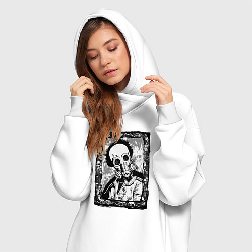 Женская толстовка-платье Gaslight Grin / Белый – фото 3