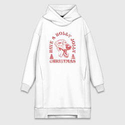 Женская толстовка-платье Новогодний грейхаунд