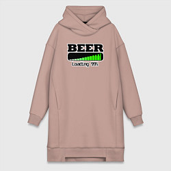 Женская толстовка-платье Beer loading