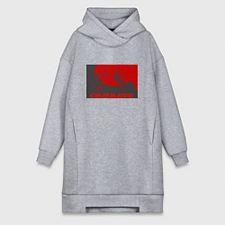 Женское худи-платье Comrade, цвет: меланж