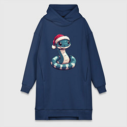 Женская толстовка-платье Змея символ 2025 года