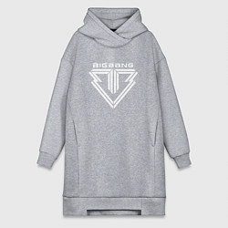 Женская толстовка-платье Big bang logo