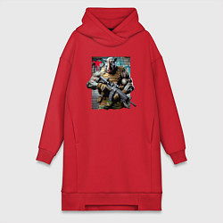 Женская толстовка-платье Cool rhino - special forces