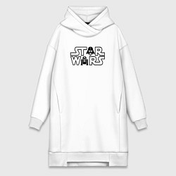 Женская толстовка-платье Лого - Стар варс