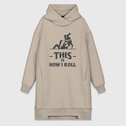 Женская толстовка-платье Judo how i roll