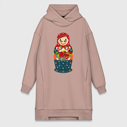 Женская толстовка-платье Матрёшка джокера