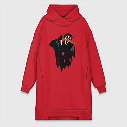 Женская толстовка-платье Крик-мужик из Деревня дураков мем