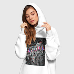 Женское худи-платье Just Artefact, цвет: белый — фото 2