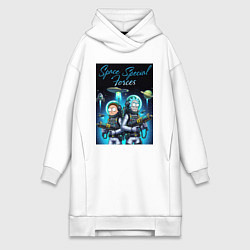 Женская толстовка-платье Rick and Morty - space special forces