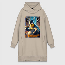 Женская толстовка-платье Batsimpson - ai art fantasy