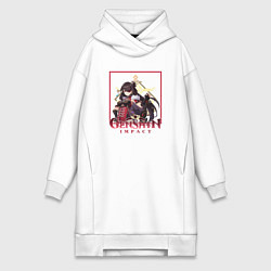 Женское худи-платье Бэй Доу, цвет: белый