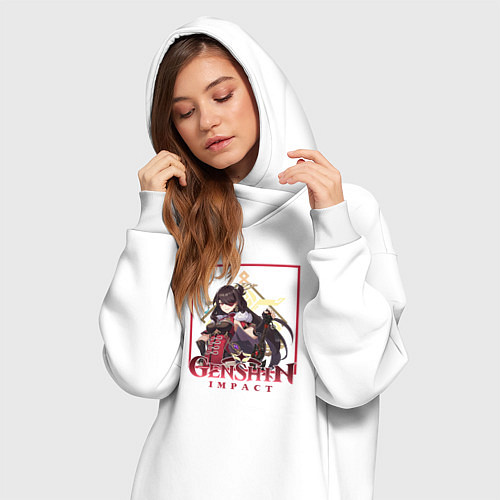 Женская толстовка-платье Бэй Доу / Белый – фото 3