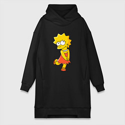 Женская толстовка-платье Lisa Simpson