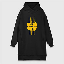 Женское худи-платье Wu-Tang tiger style, цвет: черный