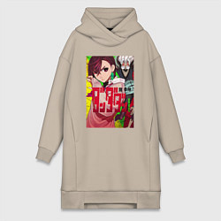 Женское худи-платье Momo Ayase х Ken Takakura, цвет: миндальный