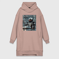 Женская толстовка-платье My neighbor Venom-Totoro