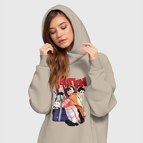 Женская толстовка-платье Momo Ken Seiko Granny / Миндальный – фото 3