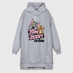 Женская толстовка-платье Tom and Jerry