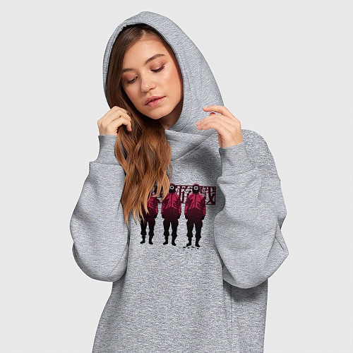Женская толстовка-платье Три солдата / Меланж – фото 3