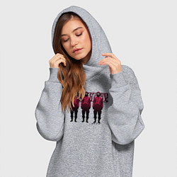 Женское худи-платье Три солдата, цвет: меланж — фото 2