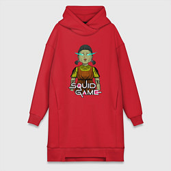 Женская толстовка-платье Squid game doll