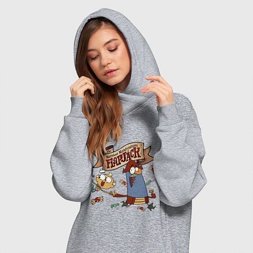 Женская толстовка-платье Flapjack - candies / Меланж – фото 3