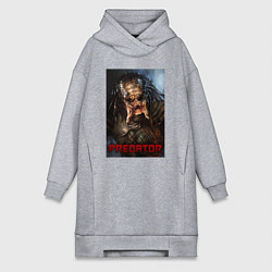 Женская толстовка-платье Predator movie