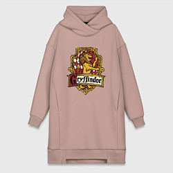 Женская толстовка-платье Hogwarts - gryffindor logo