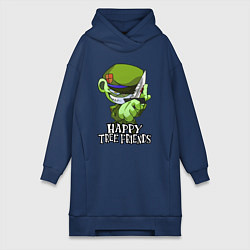Женская толстовка-платье Happy three friends - Flippy